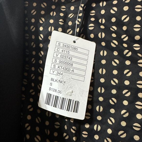 Elevenses Anthropologie Dimmet Drape Topper Jacket Lace Trim Black Blazer S NWT - Picture 10 of 11